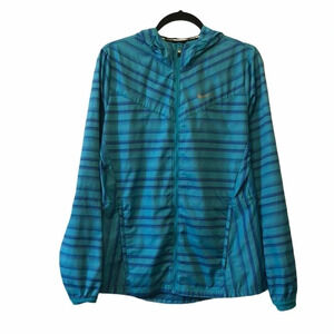 Nike Woman’s Blue Running Jacket Hoodie Medium